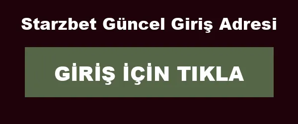 Starzbet giriş banner ve link